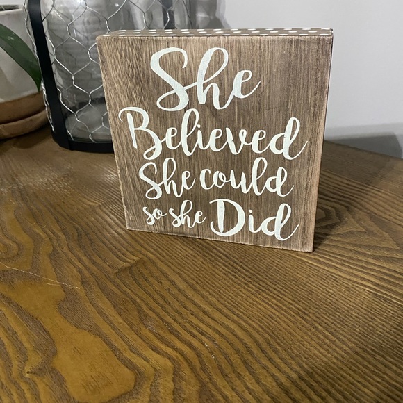 Wood Home Quote Block- Home Decor - Picture 9 of 9